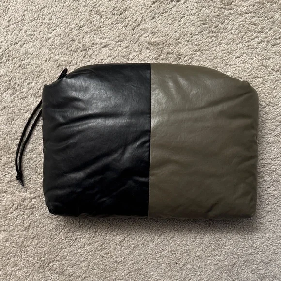 Kassl Black and Olive Women's Pillow Bag Clutch - Picture 1 of 3